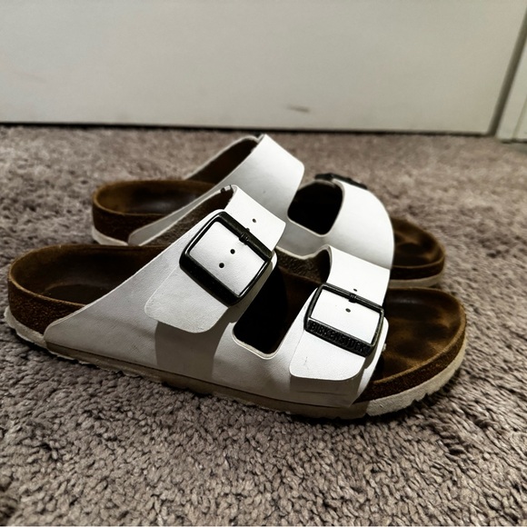 White Birkenstock Sandals, size 39 - Picture 2 of 4